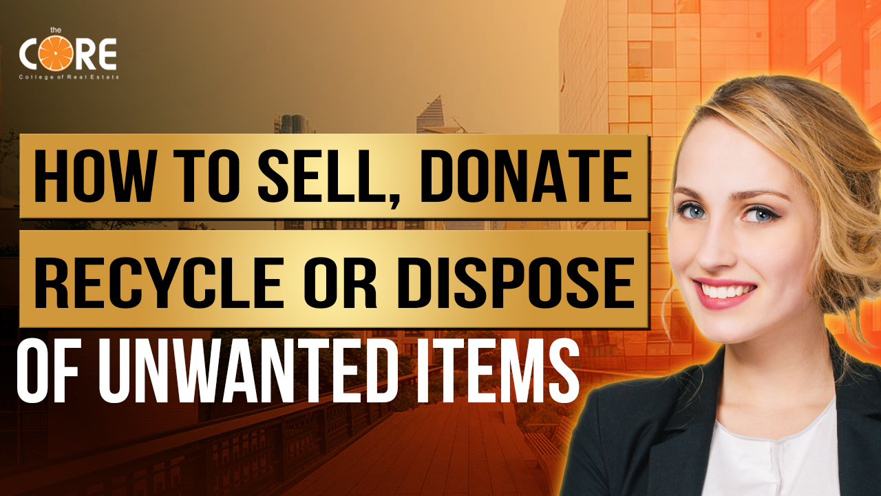 How to sell, donate, recycle or dispose of unwanted items